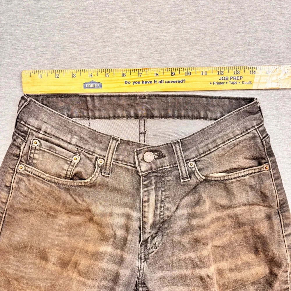 Levis 511 Slim Fit Jeans Mens 30x32 Faded Black Denim 04511-3096 WaterLess